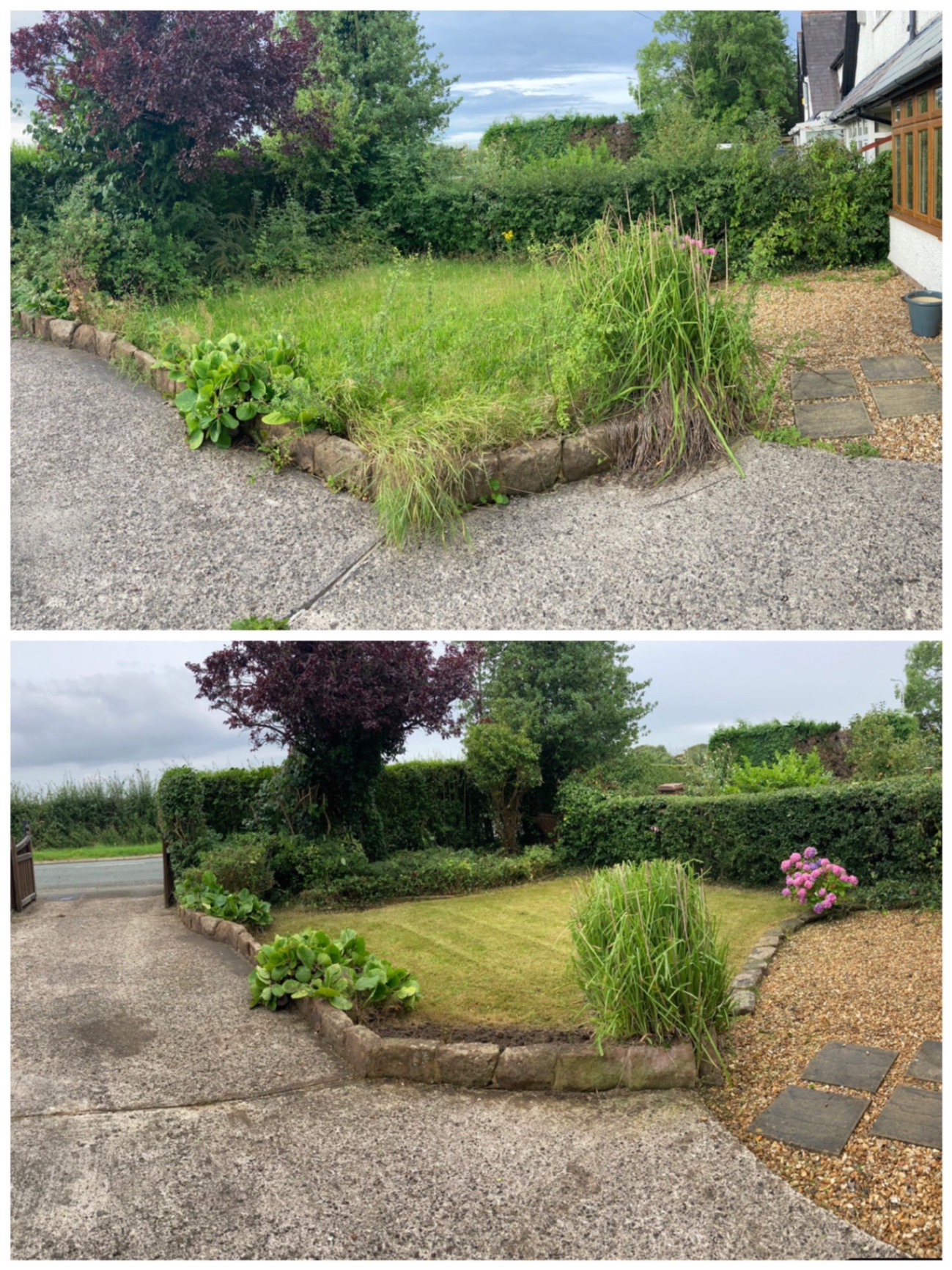 Garden tidy-up before Urban Leaf Gardens work
