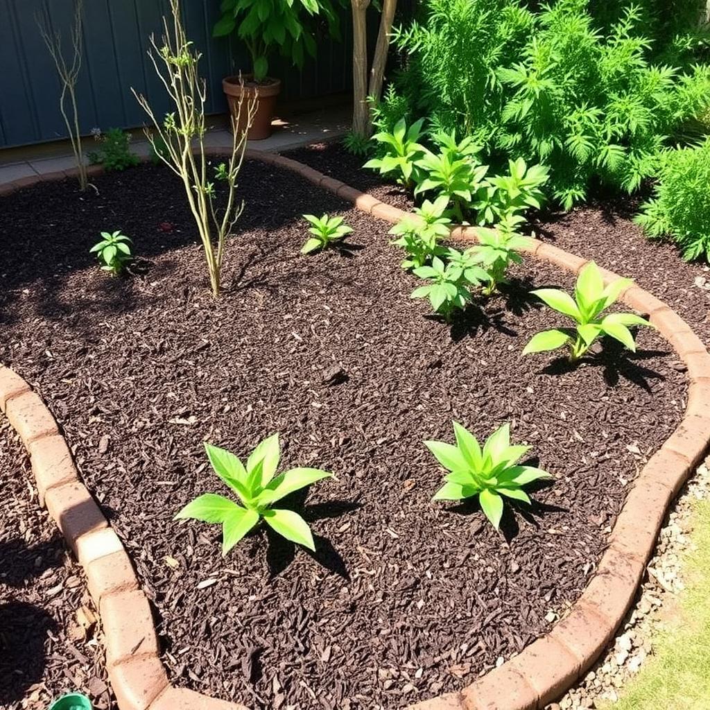 Garden bed renewal — after